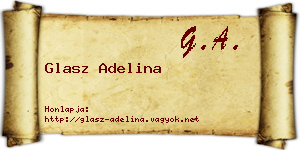 Glasz Adelina névjegykártya